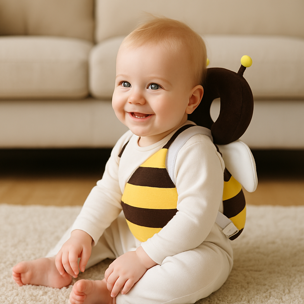 Baby Head Protector-Soft. Toddlers to Prevent Head Injuries While Crawling, Walking or Falling-Cute & Safe Design