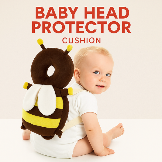 Baby Head Protector-Soft. Toddlers to Prevent Head Injuries While Crawling, Walking or Falling-Cute & Safe Design