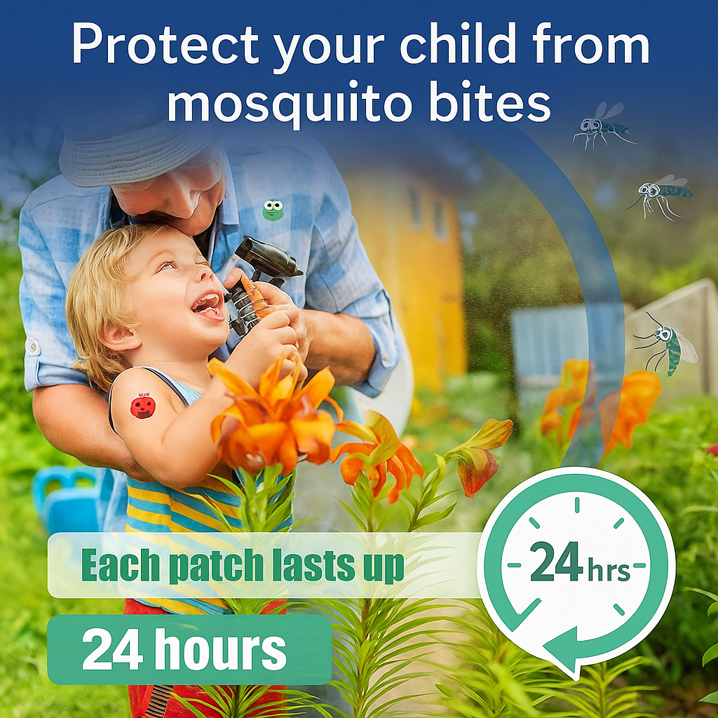 Mosquito Repellent Patches For KIDS ( 12 hours of MOSQUITO PROTECTION) 36 PCS.